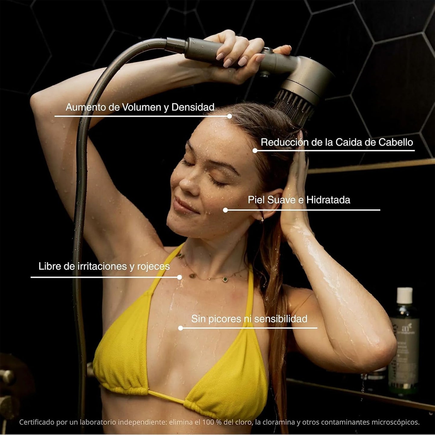 Cabezal de Ducha con Filtro Agua más Pura para una Piel Más Suave y un Cabello Más Sano - Power Shower